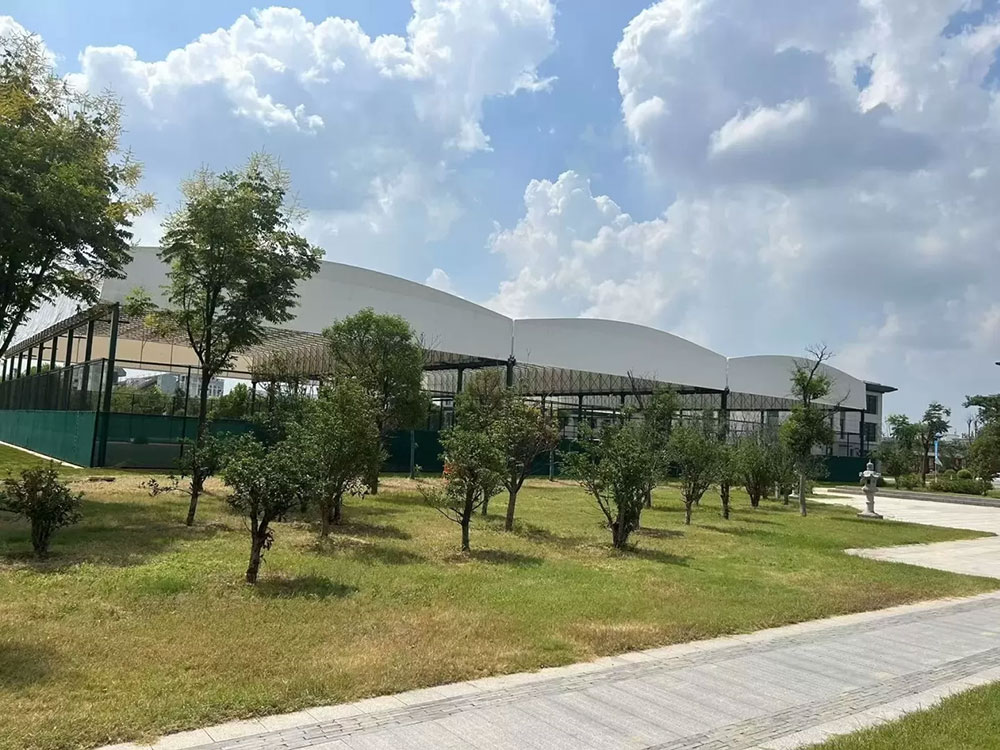 网球场电动雨棚