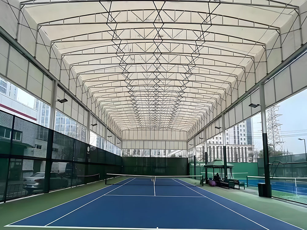 羽毛球场电动伸缩雨棚