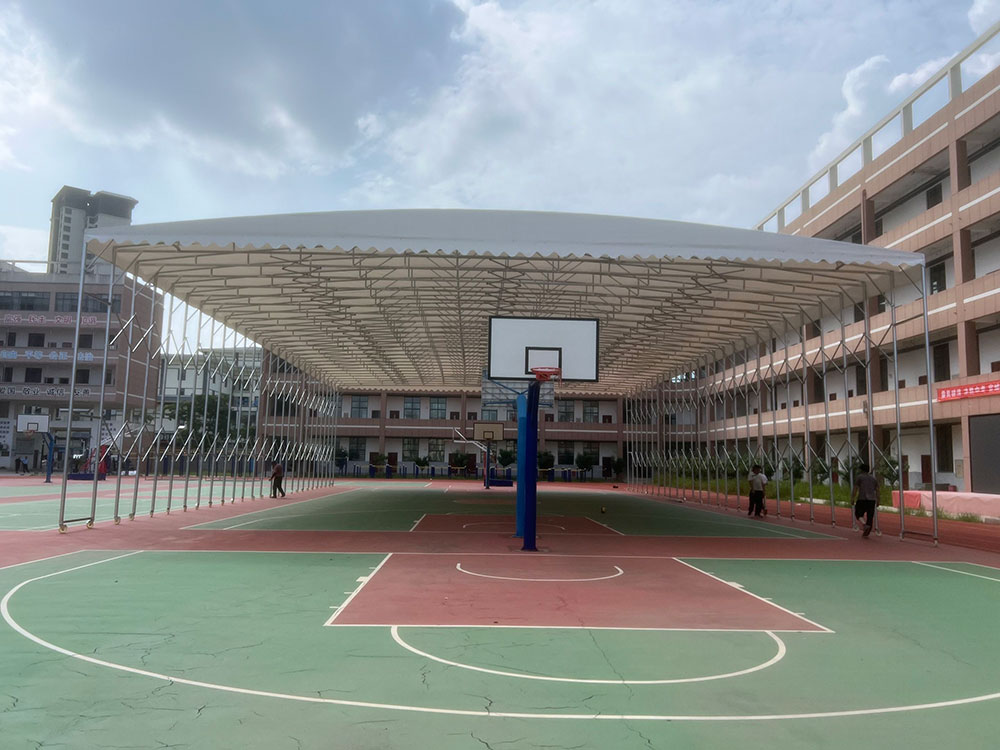 球场电动雨棚